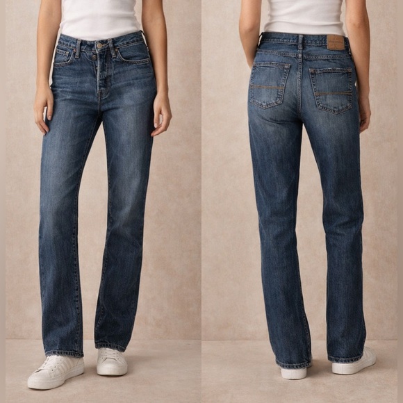 Abercrombie & Fitch Denim - Abercrombie Kids Jeans 16 Slim Straight Leg Medium Wash Women’s 0 2 Y2K
